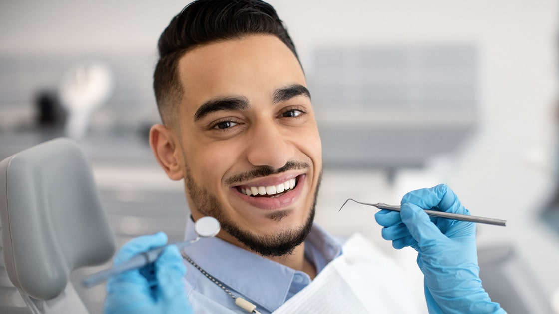 Smiling Man In Blue